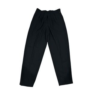 Vintage‎ Liz Claiborne Collection Pants pleated front Black High Waist sz 14